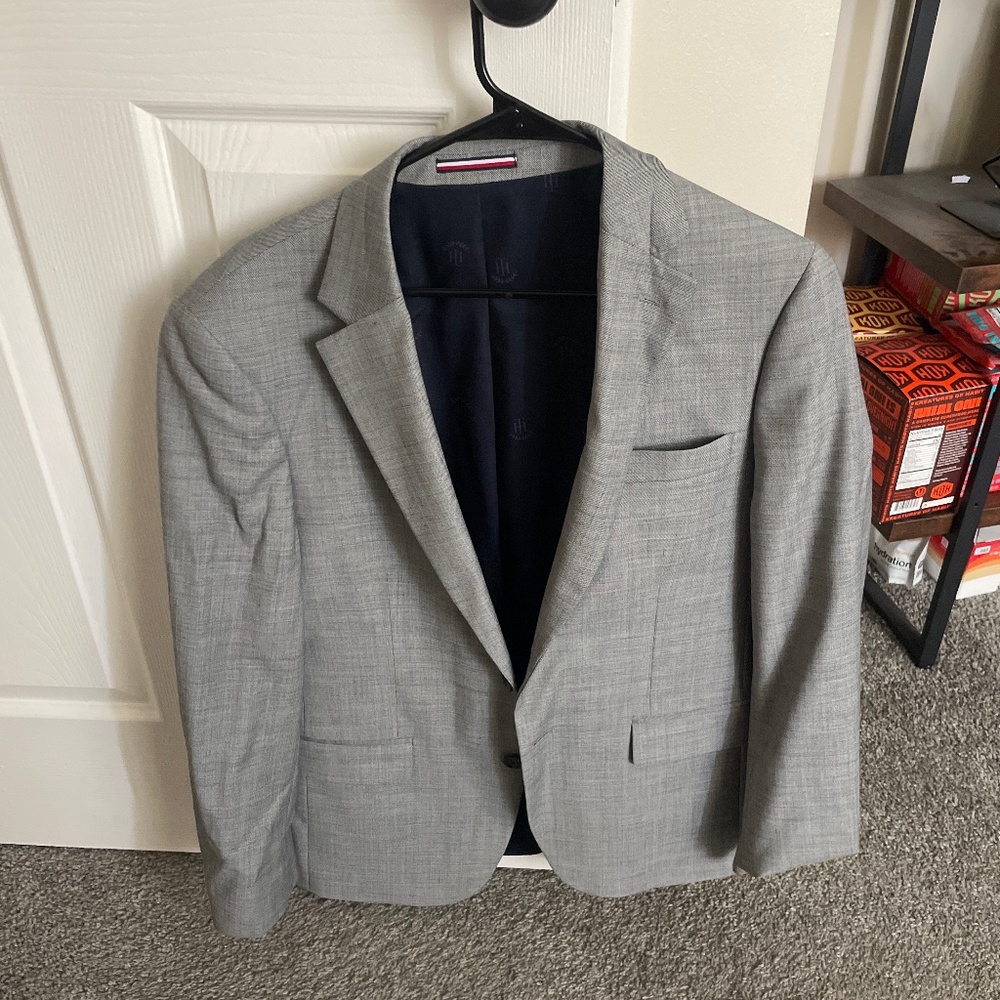 Grey men’s suit jacket